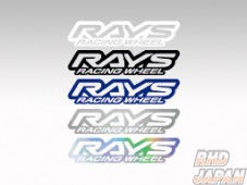 Rays Racing Wheel Sticker Medium - Silver