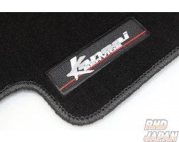 Kansai Service Floor Mat Set Front and Rear Black Stitch - JZS160 JZS161