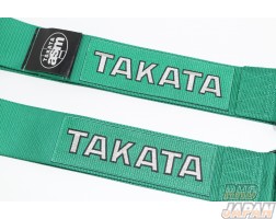 TAKATA Race 4 Bolt Right Snap Seat Belt Harness - Green - RHDJapan