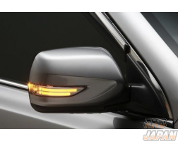 K2 Gear LED Door Mirror Winker Twin Tube Chrome Smoke - YA4 YA5 GE6 GE7 GRF GVF GRB GVB BP# BL# GH#