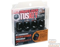 Kyo-Ei BullLock Tuskey Lock Nut Set Closed Type 19/21HEX M12×P1.5 - Black