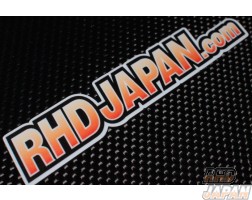 RHDJapan Official Sticker - RHDJAPAN.com Style Metallic Silver Satin