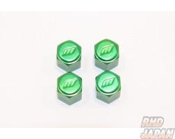 Work Wheels Japan Aluminum Air Valve Cap Set - Green