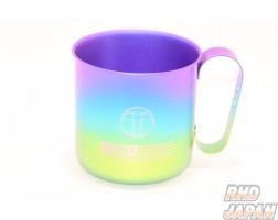 Top Secret Titanium Mug - Purple to Green Gradation Silver Logo