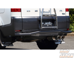 JAOS Skid Bar Rear Black Bar Black Plate - Delica D:5 CV1W CV2W CV4W CV5W to 2018 March