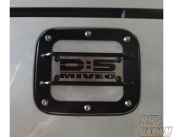 Roadhouse Fuel Lid Protector Black Frame D:5 Mivec Logo - Delica D:5 CV1W CV2W CV4W CV5W