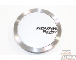 YOKOHAMA Advan Racing Center Cap Full Flat 63mm - Silver Almite