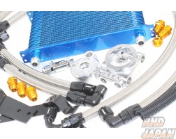 Trust GReddy Oil Cooler & Filter Relocation Kit 10 Row - BCNR33