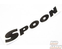 Spoon Sports Logo Team Sticker 800mm - Black