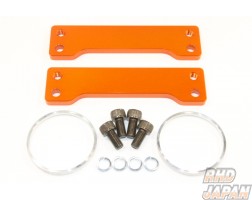 Super Now Rear Brake Rotor Caliper Bracket Set Orange 17 inch - FC3S