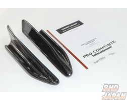 Pro Composite Fender Canard Set Type-1 Carbon Fiber - ZN6