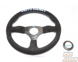 KEY`S Racing Steering Wheel Semi Deep Type - 350mm Buckskin