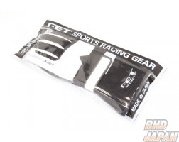 FET Sports 3D Racing Gloves - Black White Medium
