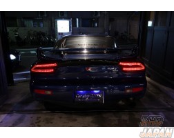 Car Shop GLOW Custom LED Tail Lights Smoked Version 1 Flowing Turn Signal - FD3S