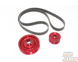 Toda Racing Light Weight Front Pulley Kit without A/C Red - EP3