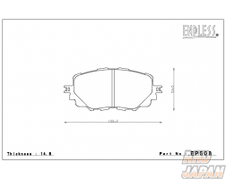Endless Brake Pads Full Set Type MX72 - ND5RC NDERC NDERE Non-Brembo