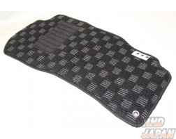 G-Corporation Checkered Floor Mat Set Black x Gray - RX-8 SE3P