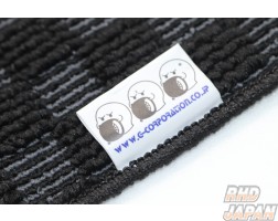 G-Corporation Checkered Floor Mat Set Black x Gray - JZS171 JZS175 2WD