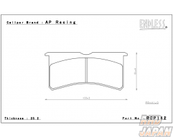 Endless Brake Pads Set MX72 AP Racing Caliper CP8250D41 - RCP142