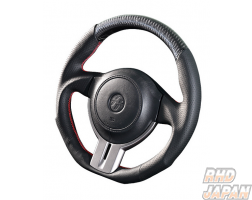DAMD Sports Steering Wheel Black Carbon Red Stitch SS358-Z - BRZ ZC6 Applied Model A/B/C/D 86 ZN6 Zenki