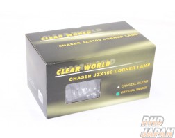 Clear World Front Crystal Corner Lamp Set Smoked - JZX100 Chaser