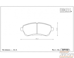 Endless Brake Pads Type MX72 Plus Full Set - ZC13S ZC32S ZC33S ZC43S ZC53S ZC72S ZC83S ZD53S ZD72S ZD83S
