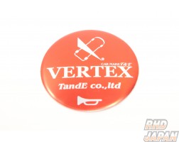 Car Make T&E Vertex Horn Button Plate - Red