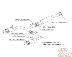 Kakimoto Racing Exhaust Muffler Replacement Gasket - 070214