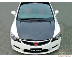 Feel's - Honda Twincam Lightweight Bonnet Twill Weave Carbon - Civic Type-R FD2