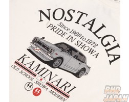 Tedman Kaminari Motors Long Sleeve Shirt Nostalgia Hakosuka - Large Off-White