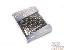 Kyo-Ei KICS Monolith T1/07 Open End Lug Nuts and Adapter Set Glorious Black - M14 x P1.5 20P Pack