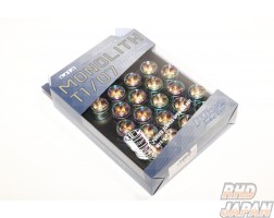 Kyo-Ei KICS Monolith T1/07 Open End Lug Nuts and Adapter Set Neochro - M14 x P1.5