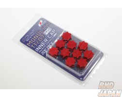 Kyo-Ei KICS Monolith T1/07 Lug Nut Inner Cap Set Red - M14