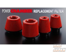 ZERO-1000 Top Fuel Power Chamber Replacement Filter Red - SS