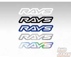 Rays Logo Sticker Medium - Matte Black