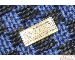 KARO Sisal Floor Mat Set Blue Black - JZA80