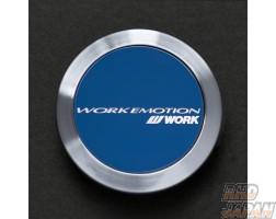 Work Wheels Japan Work Emotion Center Cap Flat Blue - CR / T5R / T7R Series 11R D9R M8R XT7 ZR10