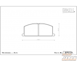 Endless Brake Pads Front Set Type Super Street Y-Sports SSY - EP076