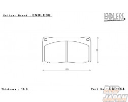 Endless Brake Pads Set MX72 Endless Caliper - RCP164