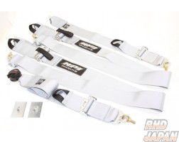 HPI 4-Point Competition Gear Racing Harness Seat Belt - Silver Left