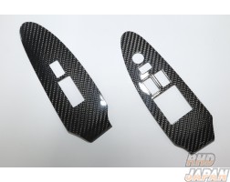 CURIOUS Window Switch Panel Set Black Carbon Fiber Twill Weave - Z34