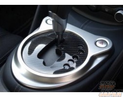 CURIOUS Shift Gate Panel Automatic Transmission Black Carbon Fiber Twill Weave - Z34