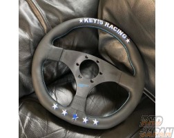 KEY`S Racing Anniversary Model Steering Wheel 5 Star 325mm D-Shape - Leather