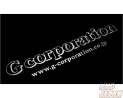 G-Corporation Front Glass Sticker - Silver Metallic