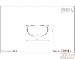 Endless Brake Pads Rear Set Circuit Compound CC38 (ME22) - PS13 RPS13 S14 S15
