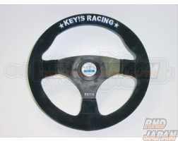 KEY`S Racing Steering Wheel Flat Type - 325mm Buckskin