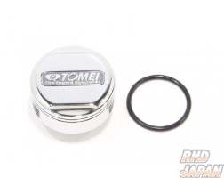 Tomei Oil Filler Cap - Silver Mitsubishi Snap On Type