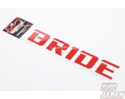 BRIDE Logo Cutting Sticker - Red