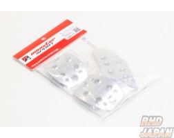 Monster Sport Sports Driving Pedal Cover Set M/T Clear Alumite - ZC13S ZC43S ZC53S ZD53S ZC83S ZD83S ZC33S