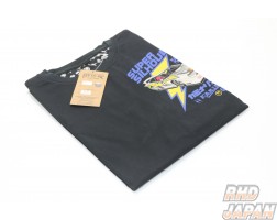 Tedman Kaminari Motors T-Shirt Super Silhouette Kaminari Works Silvia - XXL Black